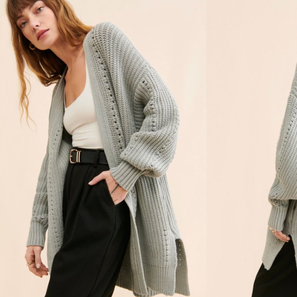 Free People Nightingale cardigan Grey XL